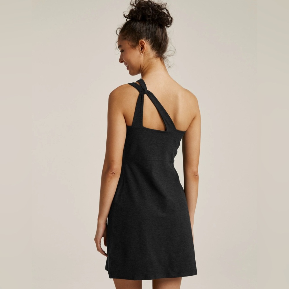 💫Beyond Yoga Spacedye Lost Your Mind Dress, Small, EUC, Black, Asymmetrical - Picture 2 of 15
